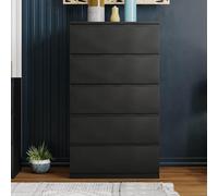 Vida Designs Denver Cassettiera (nero, 5 cassetti)