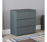 Vida Designs Denver - Cassetto a 3 cassetti, colore: Verde