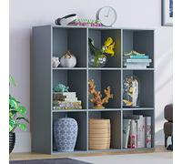 Vida Designs Durham Cube Libreria Organizzatore Soggiorno Libreria Mobili Casa Ufficio (9 Cubi, Grigio)