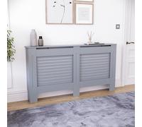 Vida Designs Milton - Copertura per termosifone grande, colore grigio, moderna a doghe, facile da montare, ideale per soggiorno, corridoio o bagno