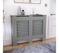 Vida Designs Milton Copertura per Termosifone in MDF Laccato Tradizionale, Misura Media, Grigio, Medium