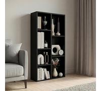 Vida Designs Mobiletto a 7 cubi, nero, in legno, per ufficio, soggiorno