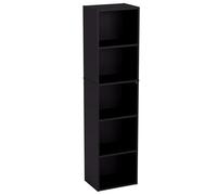 Vida Designs Oxford, Libreria a cubi a 5 Ripiani, in Legno, per esporre e conservare, per Ufficio e Soggiorno, Nero