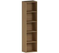 Vida Designs Oxford Cube Libreria, Legno, Quercia, 5 Ripiani