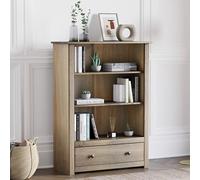 Vida Designs Panama Libreria 1 Cassetto, Rovere Naturale, Pino, Marrone, Dimensions (LWH): 80 x 35 x 110.5 cm