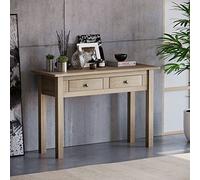 Vida Designs Panama Tavolo Console Corona a 2 Cassetti, Legno di Pino