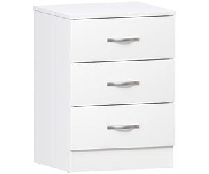 Vida Designs Riano cassettiera a 3, 2, 1 cassetti. moderna, Bianco