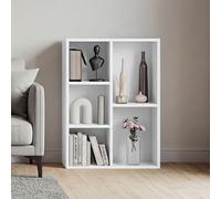 Vida Designs Scaffale a 5 cubi, bianco, in legno, per ufficio, soggiorno