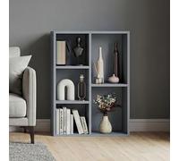 Vida Designs Scaffale a 5 cubi, grigio, in legno, per ufficio, soggiorno