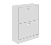 Vida Designs Scarpiera, 2 Cassetti, Colore, Bianco, Misure del Prodotto: H 80 x L 60 x P 24 cm Circa