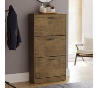 Vida Designs Scarpiera in legno con 3 cassetti estraibili, multifunzione