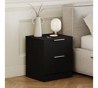 Vida Designs Trega - Comodino a 2 cassetti, compatto, salvaspazio, dimensioni: 41 x 39 x 28 cm (altezza x larghezza x profondità), in legno ingegnerizzato, cassetti scorrevoli, maniglie moderne color