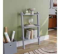 Vida Designs York - Libreria a scala a 3 ripiani, grigio chiaro, 100,5 x 56 x 32,5 cm (altezza x larghezza x profondità), scaffale da esposizione con ripiani aperti, libreria moderna per soggiorno