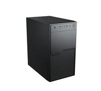 Vida Enterprise Black Office Case, Micro ATX, ventola da 12 cm, frontale in rete