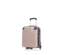 VIDA since 1995 Valigia rigida VR628, con soffietto estensibile, serrature a codice, Oro rosa (Gold Pink), XS - Petite Cabine - 33-41L - 45x35x20cm - 2,4kg, custodia rigida rigida rigida