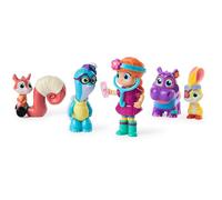 Vida the Vet, Check Up & Care - Pacchetto amicizia con 5 action figure, stetoscopio, lampada frontale e fogli adesivi, giocattoli per bambini per ragazze e ragazzi dai 3 anni in su