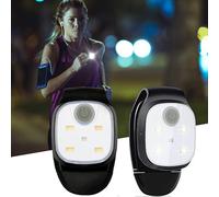 Vidacharmy Lampada Frontale a LED, Lampada Frontale Ricaricabile USB, Torcia Impermeabile con Clip, 500 lumen, 4 Modalità di Illuminazione Torcia Vivavoce per Corsa, Campeggio, Ciclismo (2PCS)