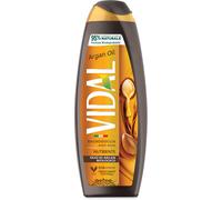 Vidal - Bagnoschiuma Argan Oil, Formula Nutriente, con Olio di Argan, Dermatologicamente Testato, 500ml