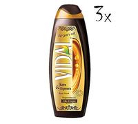 3 Pezzi Vidal Olio di Argan Bagnoschiuma Bagno Vellutante Nutre Rigenera 500ml