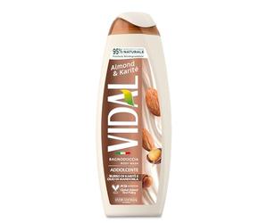 Vidal - Bagnoschiuma Almond & Karité, Formula Addolcente, con Olio di Mandorle e Burro di Karité, Dermatologicamente Testato, 500ml