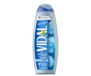 Vidal - Bagnoschiuma Sensitive, Formula Delicata, Arricchito con Talco Liquido, Dermatologicamente Testato, 500ml
