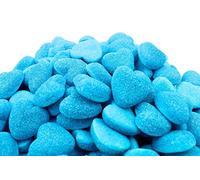 Vidal Cuori Azzurri Frizzanti Ripieni al Lampone. Caramelle Gommose Frizzanti Ripiene di colore Azzurro. Ideali per Buffet e Caramellate. Busta da 1Kg