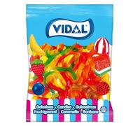 Vidal Dolcetti Vermi Bicefali. Caramella di gomma sapore fragola. Borsa da 1 Kg