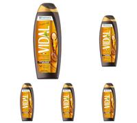 Vidal - Docciaschiuma Argan Oil, Formula Nutriente, con Olio di Argan, Dermatologicamente Testato, 250ml (Confezione da 5)