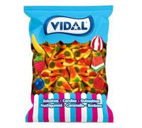 Vidal Fette Pizza Ripiene Caramelle Gommose. Busta da 250 pezzi (circa 1650gr). Ideale per Feste di Compleanno, Caramellate, Candy Buffet. Senza Glutine / Gluten Free