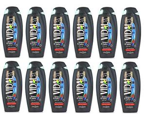 Vidal Set 12 Doccia Shampoo Energy & Sport Ginseng Cura dei Capelli, Multicolore, Unica