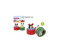 Vidal - Temperamatite legno modelli assortiti, r, 2 pz.