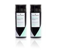 VIDALFORCE Fibre Capillari Naturali Pack 2x30gr = 60gr per Diradamento Capelli - Polvere Volumizzante 100% Vegetale Colore Grigio Chiaro - Resistente a Sudore e Pioggia - Effetto Istantaneo Naturale