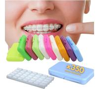 Vidaprime - Confezione da 10 astucci per cera ortodontica - 350 pezzi pretagliati cera dentale per ortodonzia - cera per staffe ortodontiche - cera dentale parentesi graffe ortodontiche