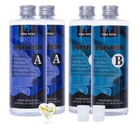 VidaRosa Kit di Resina epossidica per arte fai da te, rivestimento in cristallo da 1200 ml, per arte, artigianato, colata di stampi, legno, creazione di gioielli, sottobicchieri, piano di lavoro,