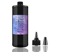 VidaRosa Resina UV Indurimento Più Rapido, ZERO Ingiallimento, Colla Resina Polimerizzazione Solare Ultravioletta per Stampi Creazione Gioielli Pendenti Orecchini Bracciali Artigianato Fai da te, 1kg