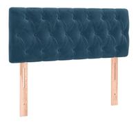 vidaXL Testiera Blu Scuro 90x7x78/88 cm in Tessuto