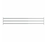 vidaXL 1/3x Barra di Sicurezza per Finestra Regolabile 710-1200 mm Antifurto