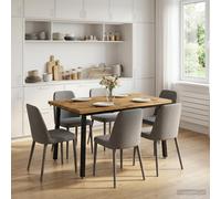 vidaXL 110 x 55 x 75 cm Legno di Acacia Massello Bianco e Nero