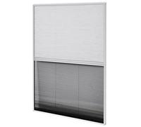 vidaXL 142617 - Zanzariera plissettata con telaio in alluminio, colore: Bianco