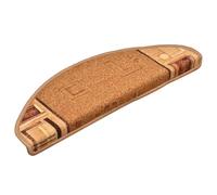 vidaXL Tappetini Autoadesivi per Scale 15 pz Beige 65x21x4 cm