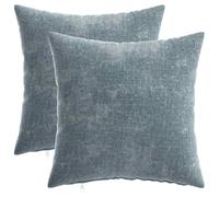 vidaXL 2 federe HEERLEN Azzurro 35 x 35 cm