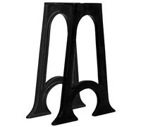 vidaXL - 2 gambe per tavolo da pranzo con base ad arco, supporto per scrivania in ghisa
