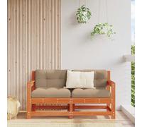 vidaXL 2 pezzi Divano angolare da giardino in legno di pino massiccio, divano da giardino e terrazza, set modulare, design moderno, divano rettangolare, mobili flessibili per rilassarsi