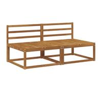 vidaXL 2 Pezzo Divano centrale per esterno Naturale 158 x 83 x 73 cm