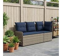 vidaXL 2 pz Divano con braccioli da giardino con divano angolare