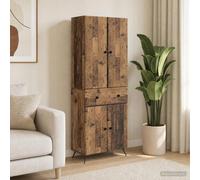 vidaXL 2 pz Legno antico