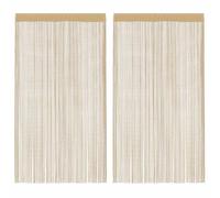 vidaXL 2 Pz Tende a Fili 100x250 cm Beige
