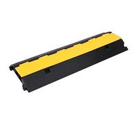 vidaXL 2 x Rampe di Protezione per Cavo 2 Canali Protezioni per Fili Tubi Copricavi per Pavimento 100 cm Gomma