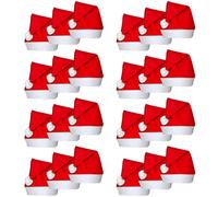 vidaXL 24x Cappello Babbo Natale Unisex per Adulto/Bambino Copricapo Cappello