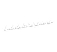 vidaXL 25x Spuntoni da Parete 1 m Anti-Intrusi Animali Uccelli 2 Misure Diverse Anti-Scavalcamento per Recinti Porte Davanzali in Acciaio Argento